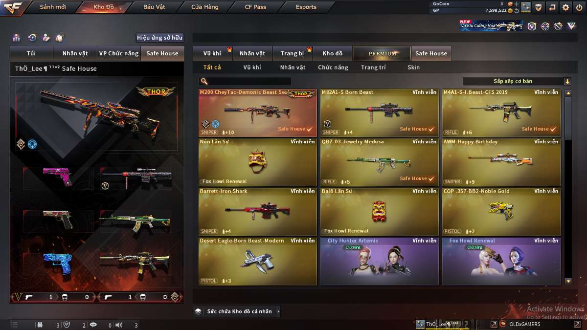 shop acc cf uy tin gia re